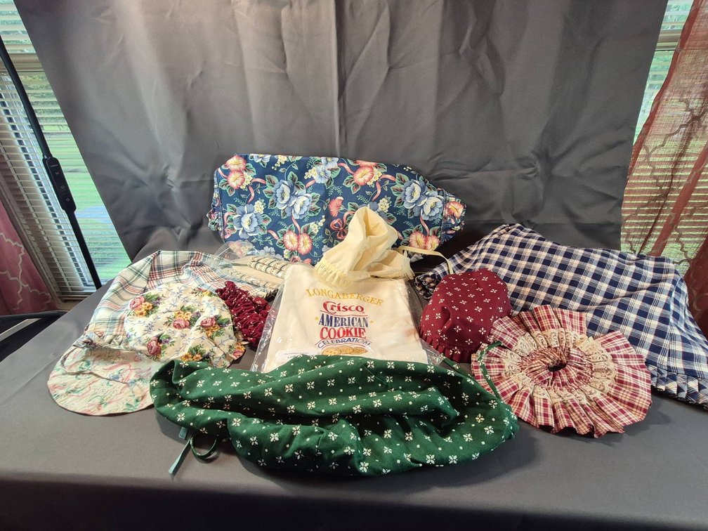 Longaberger Fabric Items and Crisco Apron