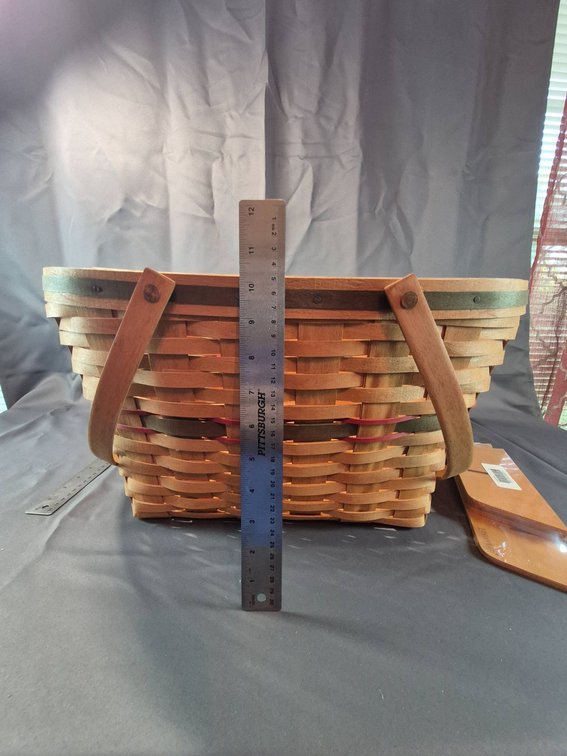 Longaberger Handwoven Basket with Riser Insert