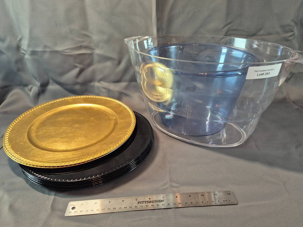 Plastic Serving Platters and Bowls