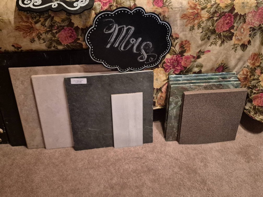 Decorative Tiles and Chalkboard Signs