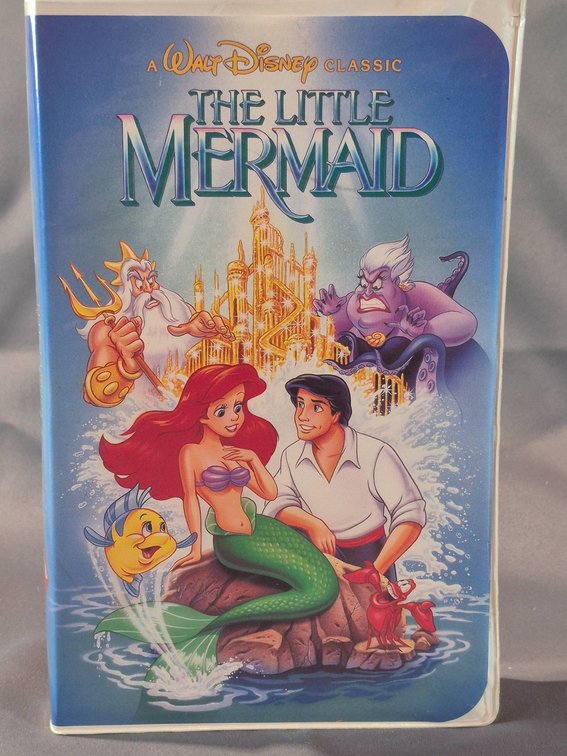 Walt Disney Classic 'The Little Mermaid' VHS Tape with Clamshell Case