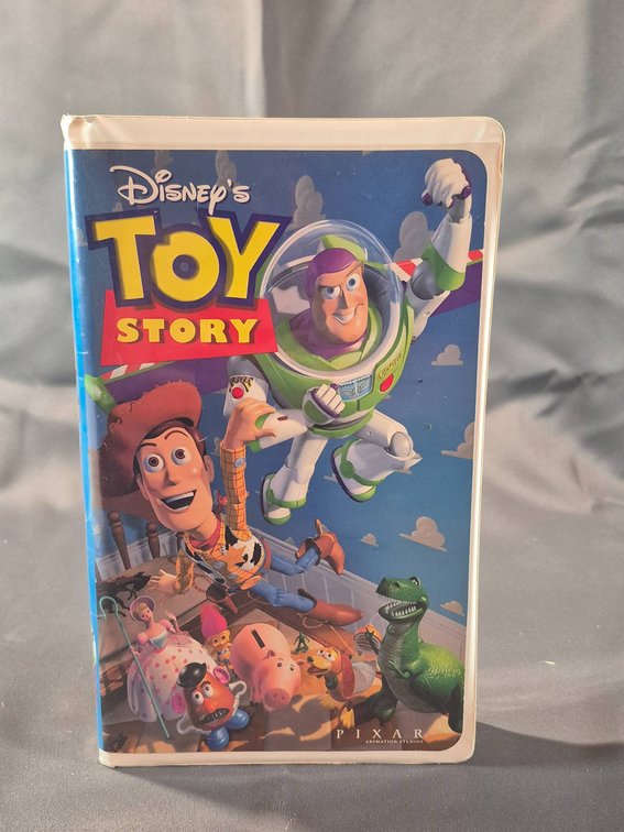 Disney's Toy Story VHS in White Clamshell Case