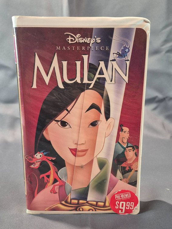 Walt Disney Masterpiece Collection 'Mulan' VHS Tape with Clamshell Case