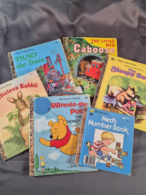 Six Little Golden Books Including Classic Titles