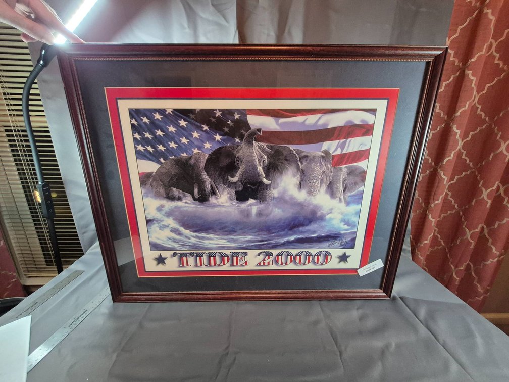 Roberta Wesley 'Tide 2000' Framed Artwork