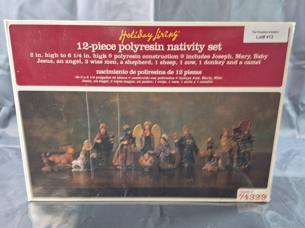 Holiday Living 12-Piece Polyresin Nativity Set