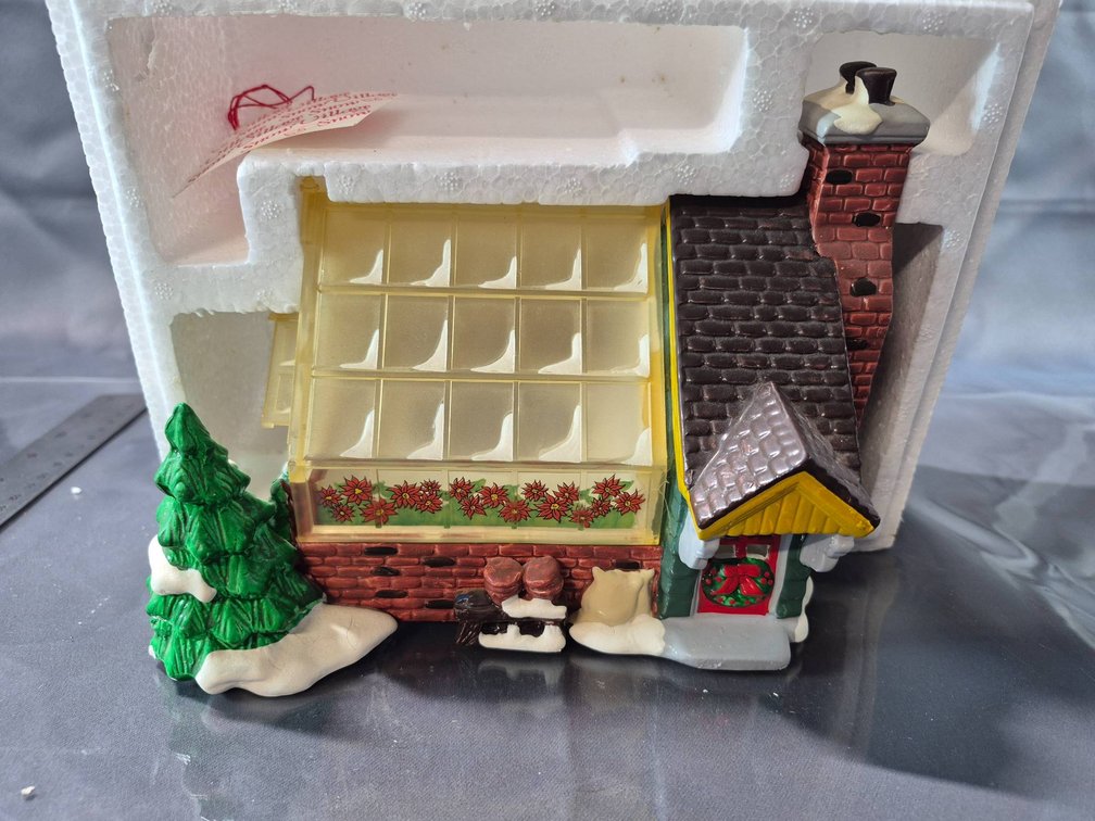 Department 56 The Original Snow Village 'Village Greenhouse' Handpainted Ceramic