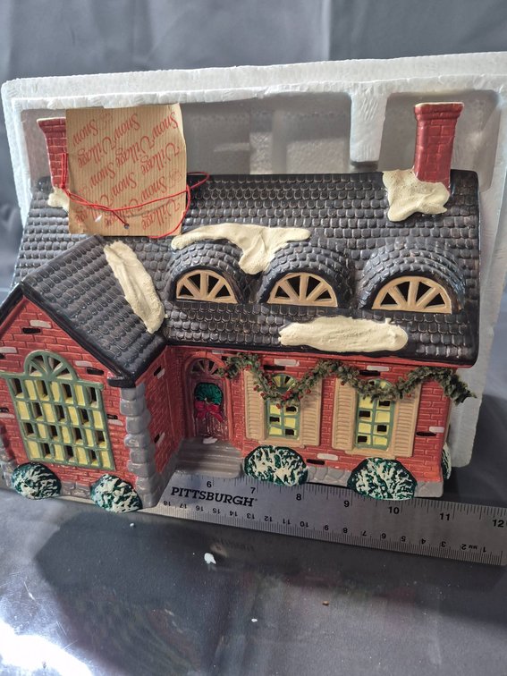 Department 56 Snow Village Stonehurst House Handpainted Ceramic