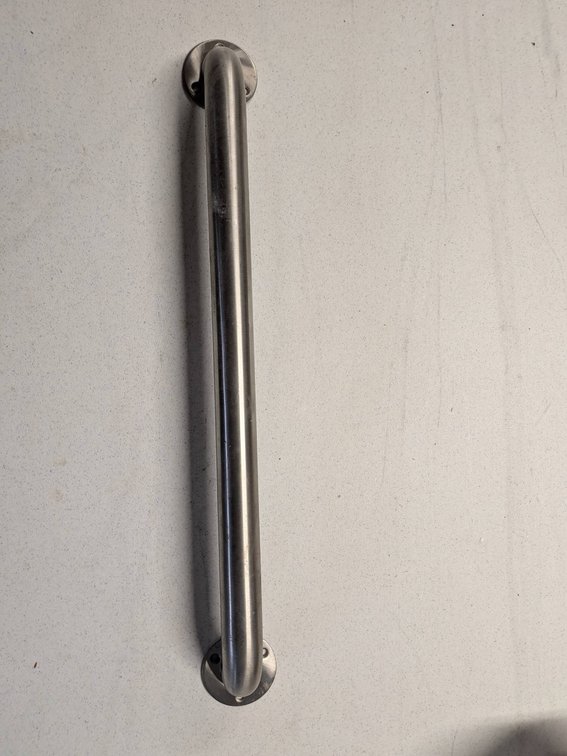 Stainless Steel Handle with Mounting Flange
