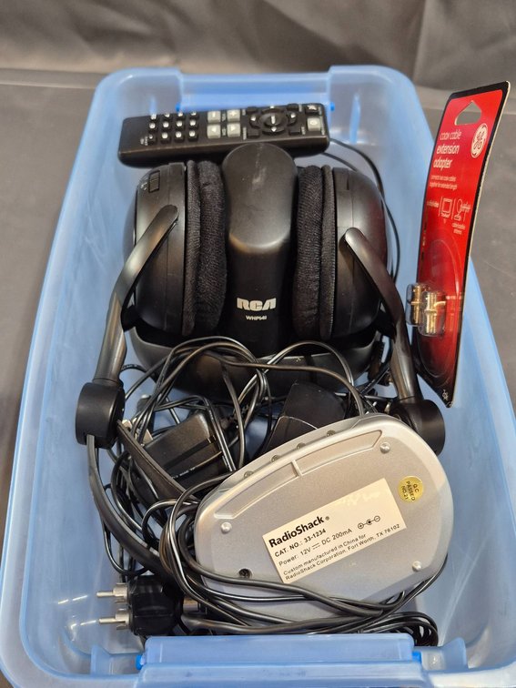 Electronics Lot Featuring RCA WHP141 Wireless Headphones and Accessories