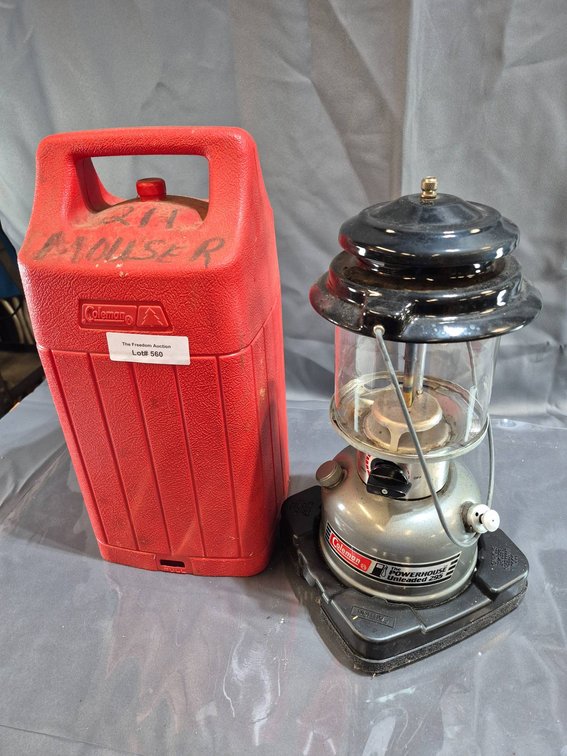 Coleman Powerhouse Unleaded 295 Lantern with Red Carry Case