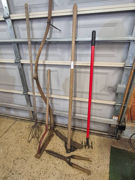 Vintage and Modern Garden Tools