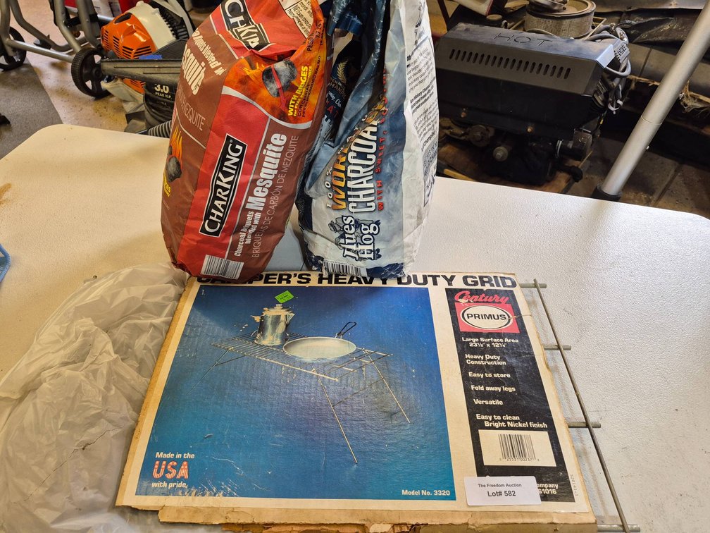 Camper's Heavy Duty Grid by Century Primus with Charcoal Bags