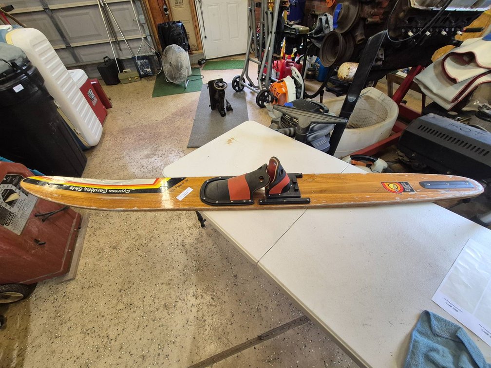 Cypress Gardens Dick Pope Jr. Wooden Water Ski with Binding
