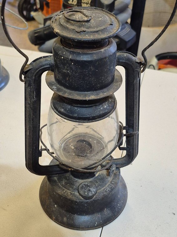 Rustic Metal and Glass Lantern by St. Pauls