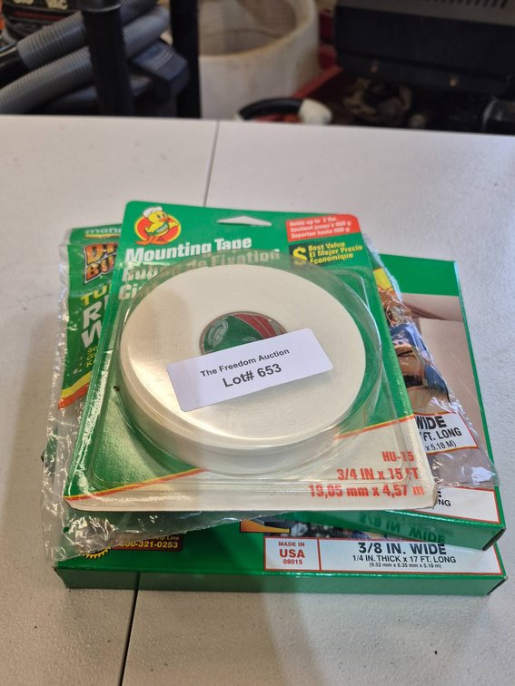Duck Brand Mounting Tape 3/4 in x 15 ft, Lot of 3 Rolls