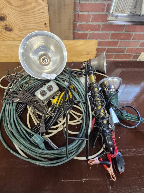 Electrical Cords, Work Lights, and Tools