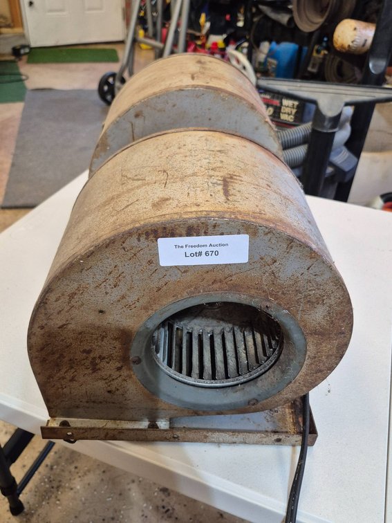 Heavy-Duty Industrial Blower Unit with Dual Housings
