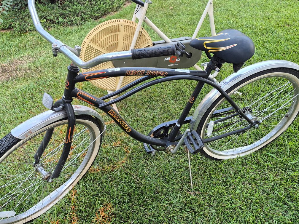 Huffy Cranbrook Men's Cruiser Bike with Black Frame and Orange Accents