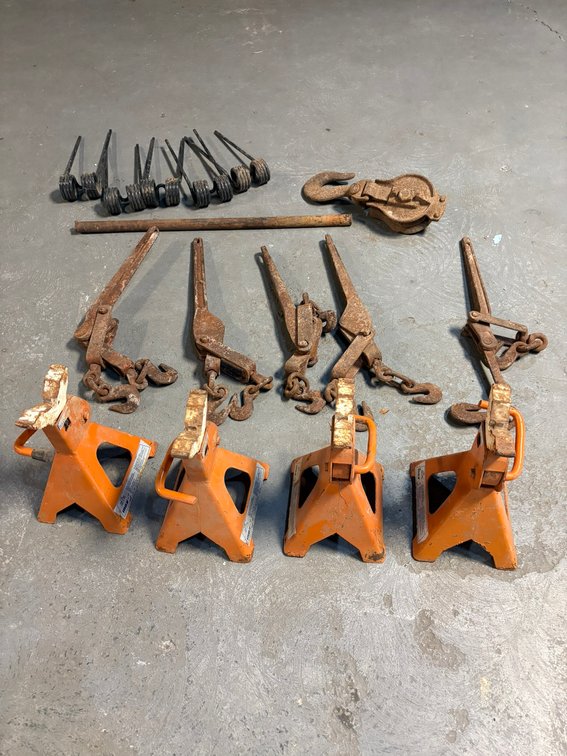 Jack Stand / Chain binders / Hay Rake Tines