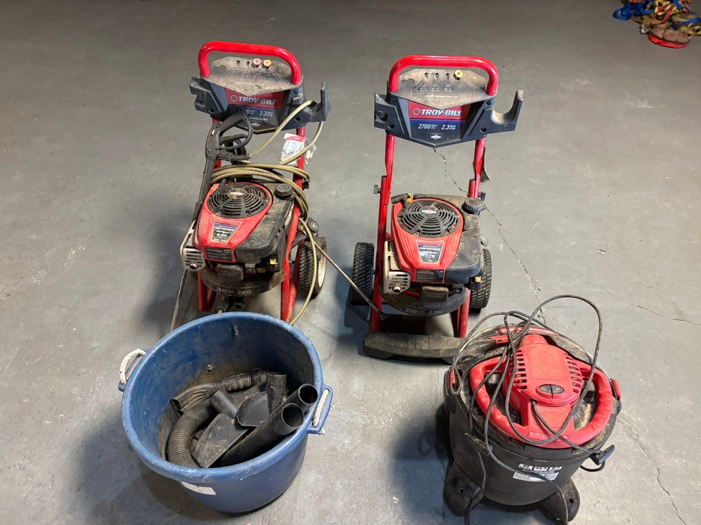 Shop VAC & 2 Pressure Washers