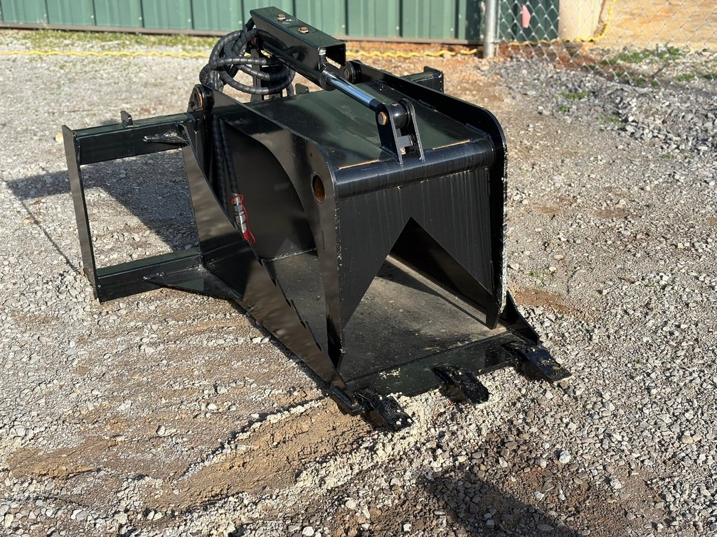 Skid Steer Tree Puller with Grapple