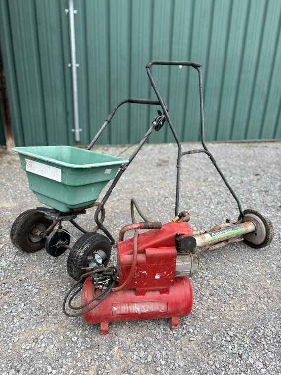 Air Compressor / Reel Mower / Spreader