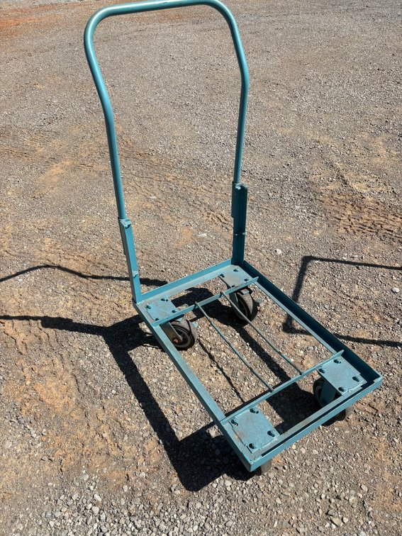 Blue Metal Shop Cart