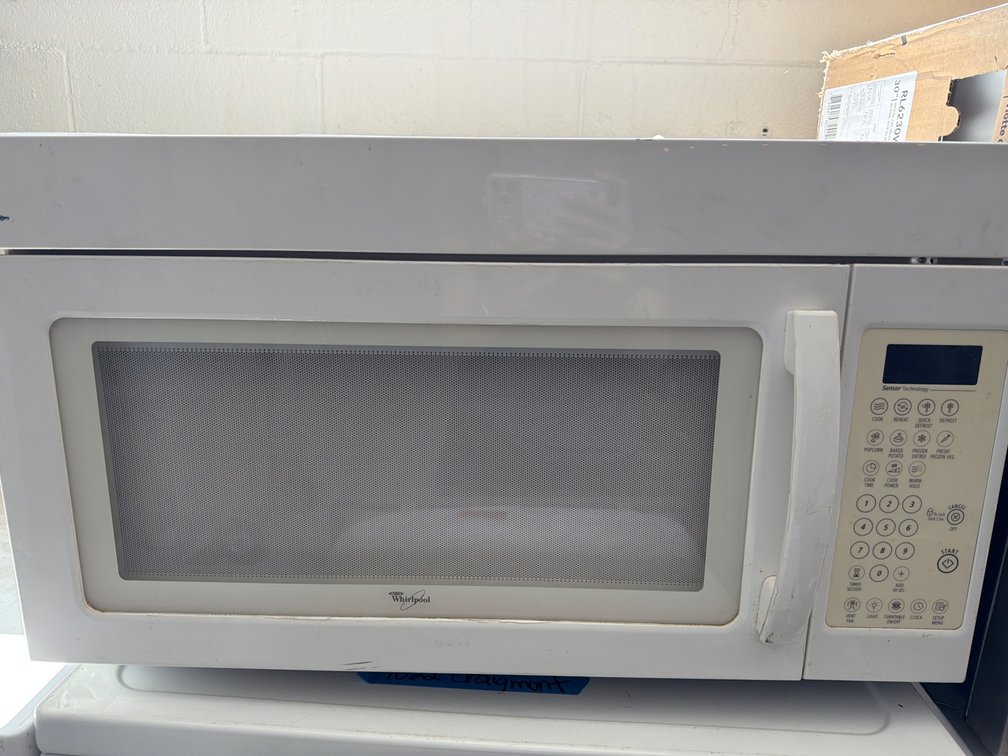 Whirlpool White Microwave