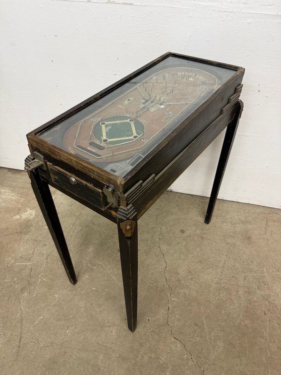 Rare Antique Rock-Ola World Series 1934 Flipperless Coin-Op Pinball Machine