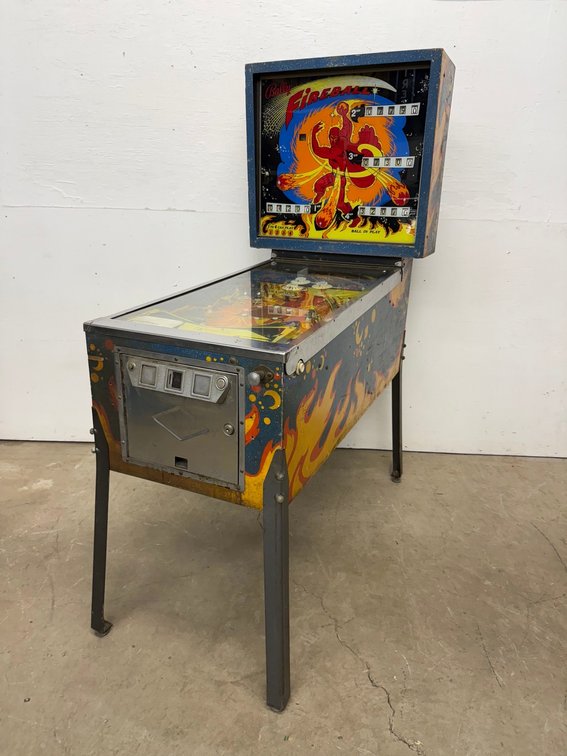 Vintage Bally Fireball 4-Player Electromechanical Pinball Machine, 1972,