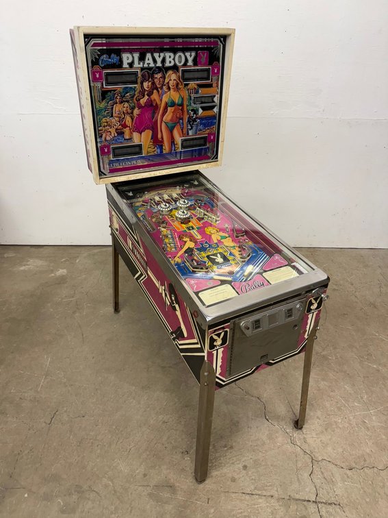 Vintage Bally Playboy Solid-State Four-Player Pinball Machine, Needs
