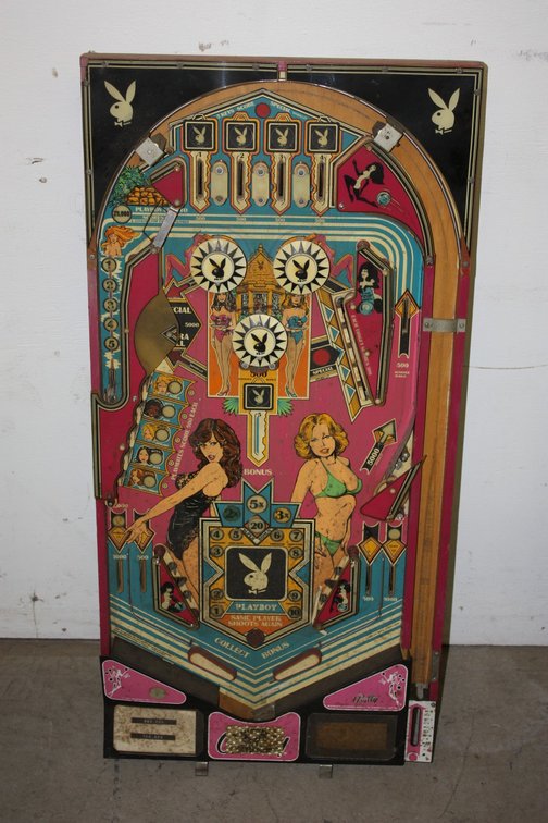Vintage Bally Populated Playboy Pinball Playfield