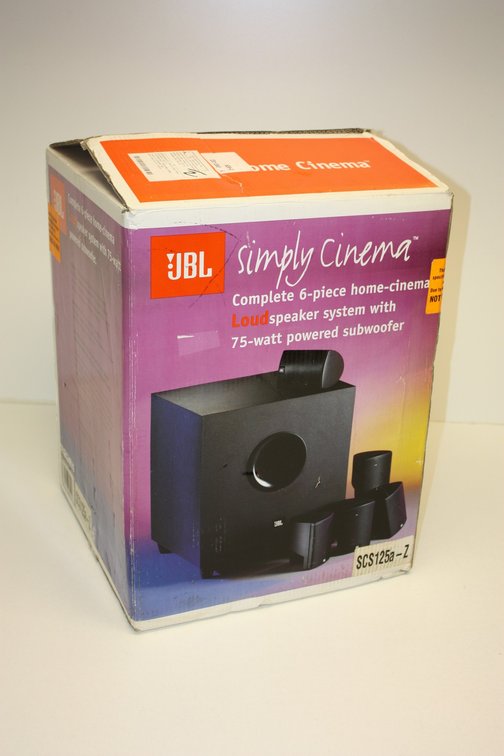In-Box JBL Simply Cinema Complete Six-Piece Home Cinema Speaker System