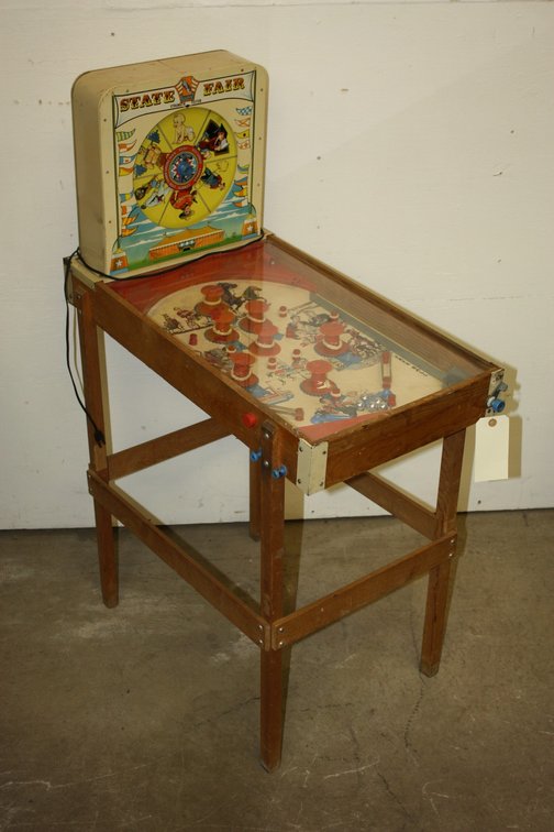 Vintage 1950s Superior Toy Company State Fair Pinball Machine
