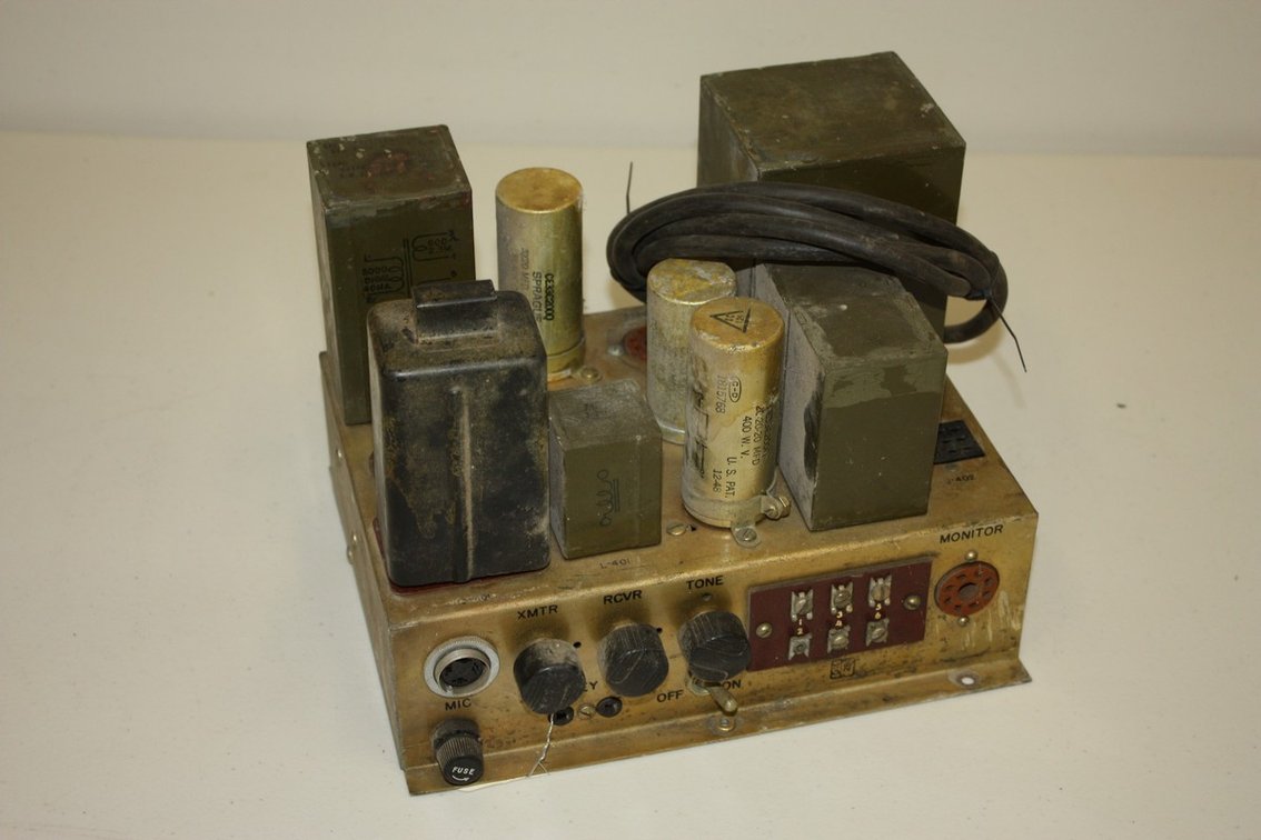 Antique Industrial Tube Power Amplifier Supply Chassis