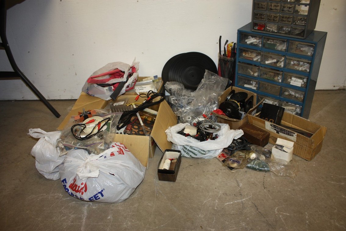 Large Box Lot Of Vintage Electronic Repair Parts And More