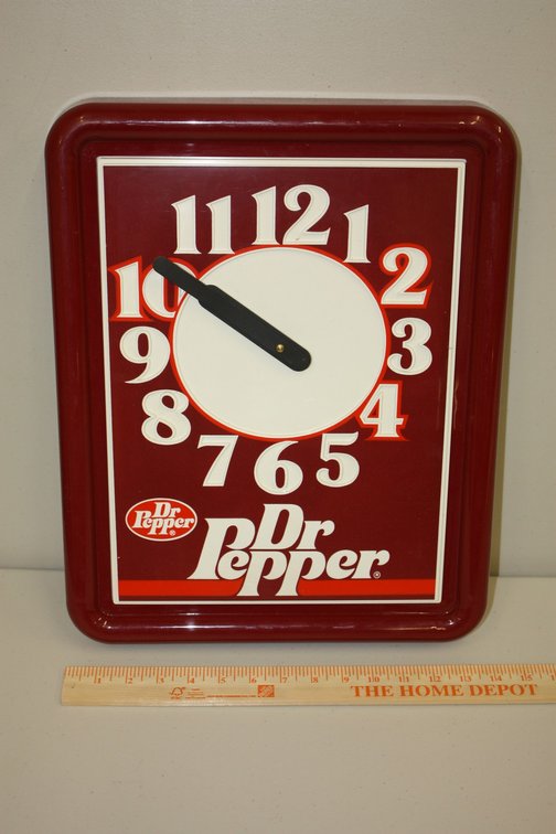Vintage 1980s Dr Pepper Advertising Wall Clock