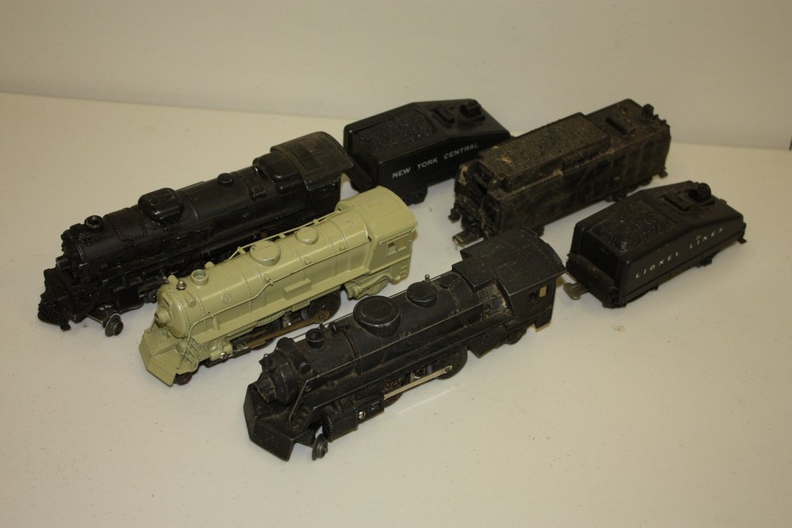 Lot Of Three Vintage O-Gauge Steam Engines, Two Lionel And One Marx