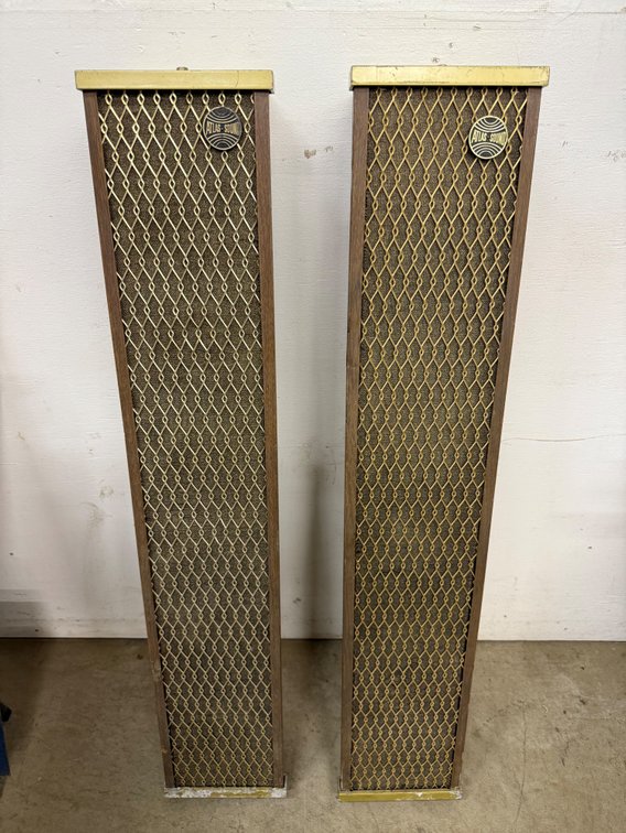 Vintage Atlas Sound Metal PA Column Speakers, Model C-800