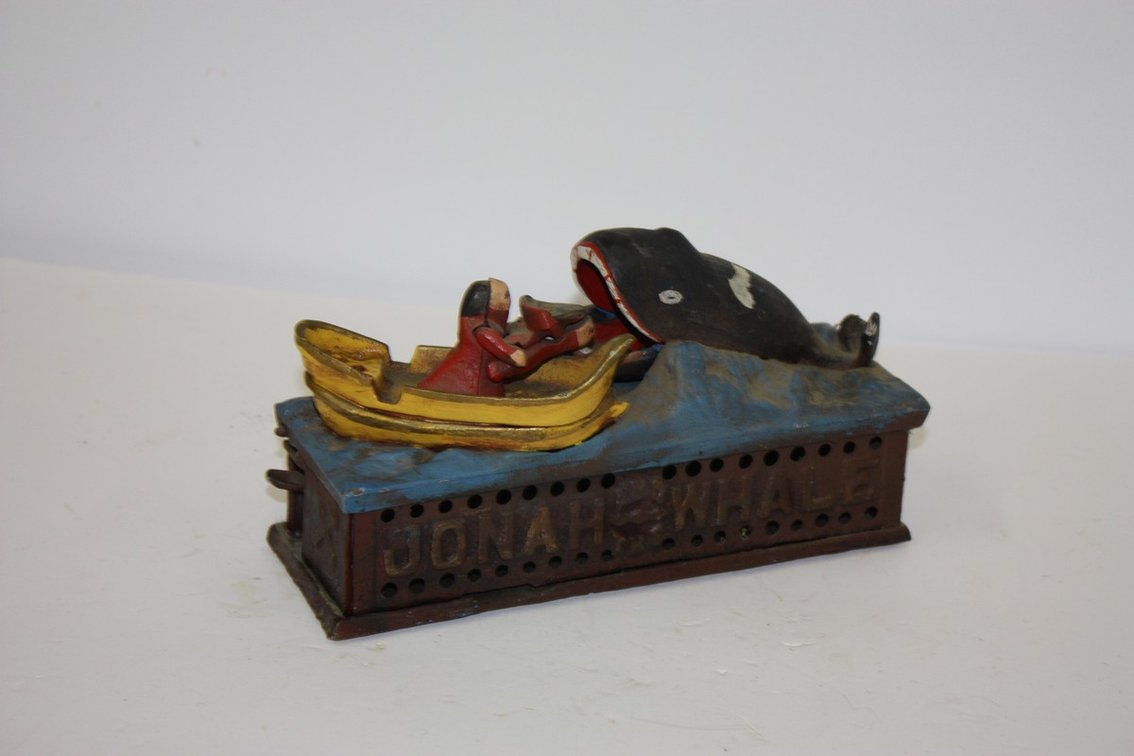 Cast-Iron Mechanical Bank “Jonah And The Whale”
