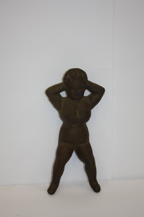 Vintage Cast-Iron “Naughty Nellie” Victorian Boot Jack