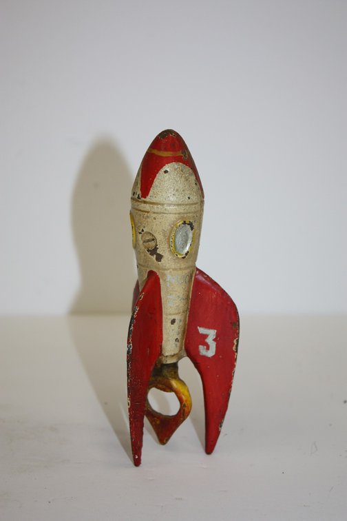 Vintage Cast-Iron Rocket Bottle Opener