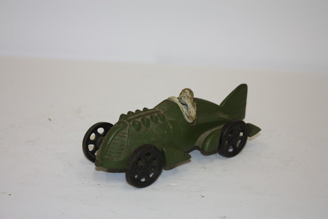 Vintage Hubley JM201 Cast-Iron Race Car