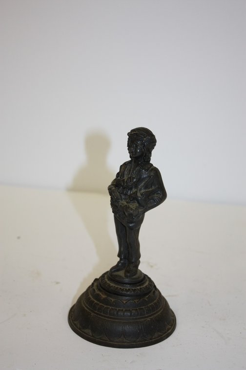 Vintage Cast-Iron Woman Figurine