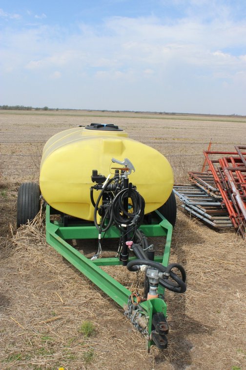 AG Spray Equipment Tank on Trailer