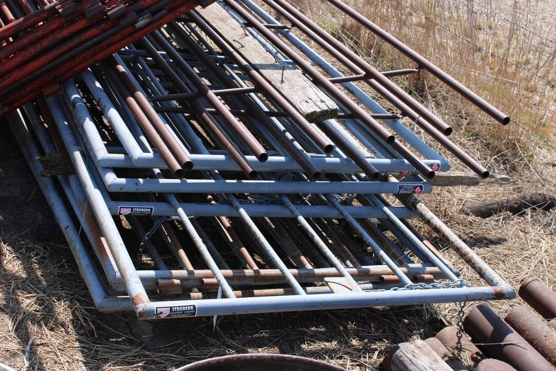 Approximately 8 New Stroberg Equipment Company Livestock Gates