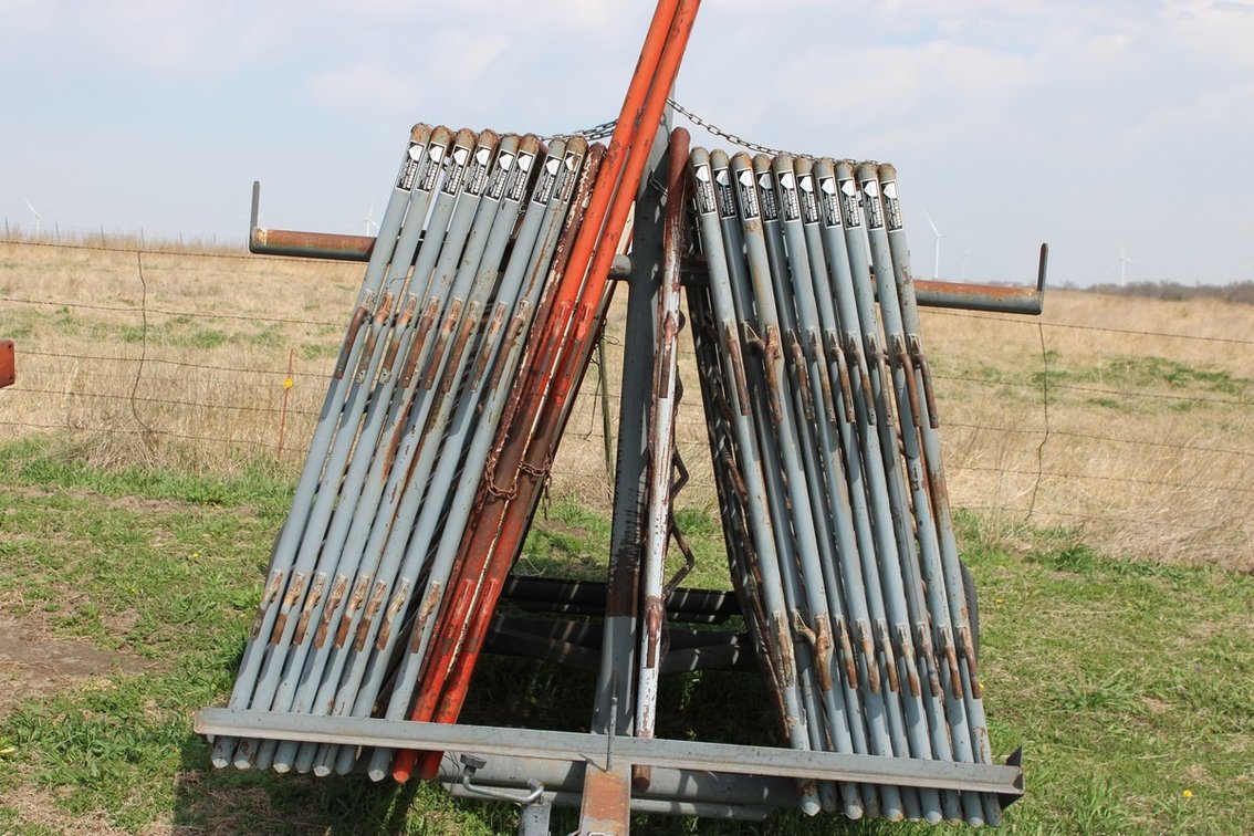 Panel Trailer with Livestock Panels