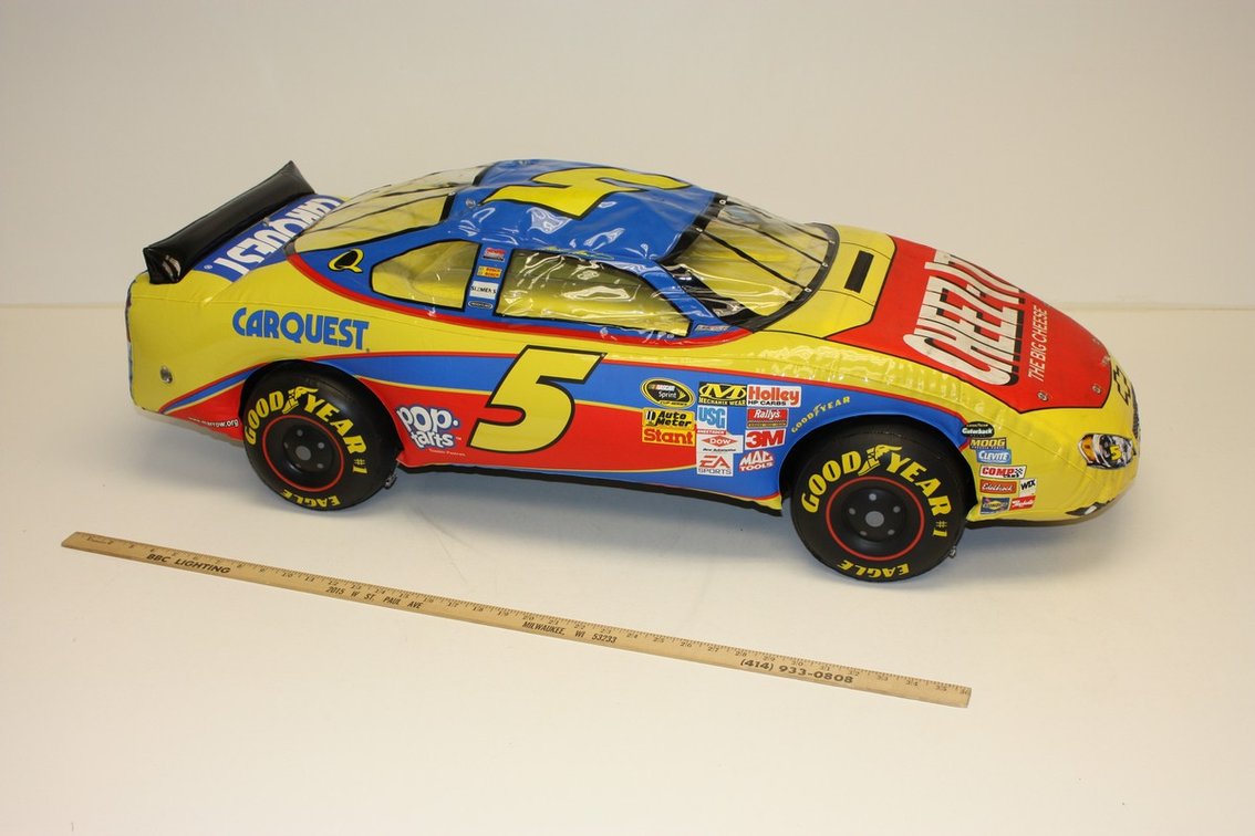 VINTAGE INFLATABLE NASCAR #5 CHEEZ-IT RACE CAR