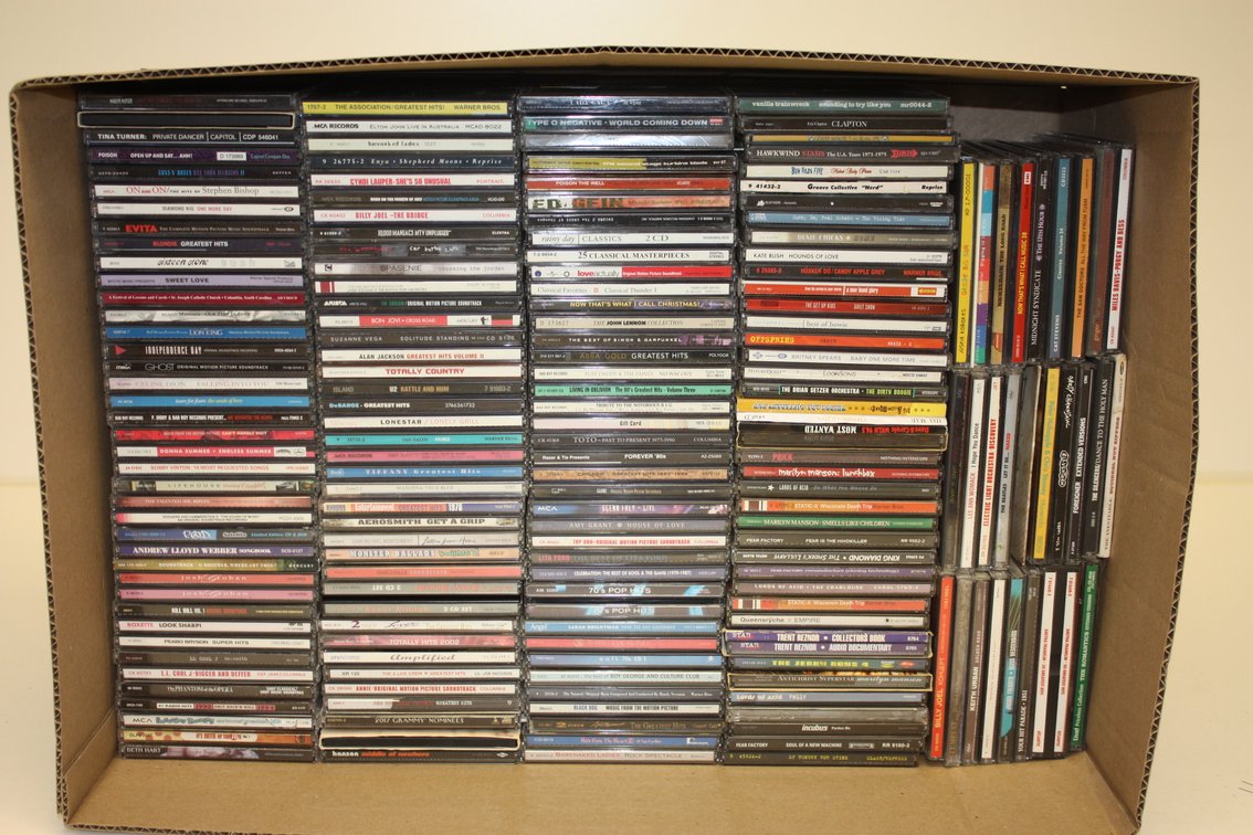 MASSIVE LOT OF 150 PLUS ROCK, PUNK, METAL, AND MORE MUSIC CDs 80’S, 90’S, 2000’S #1